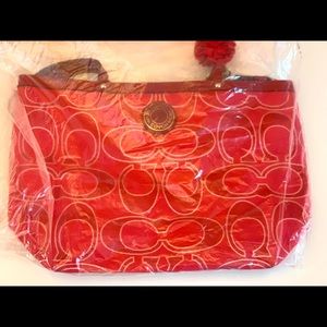 Coach tote with charm